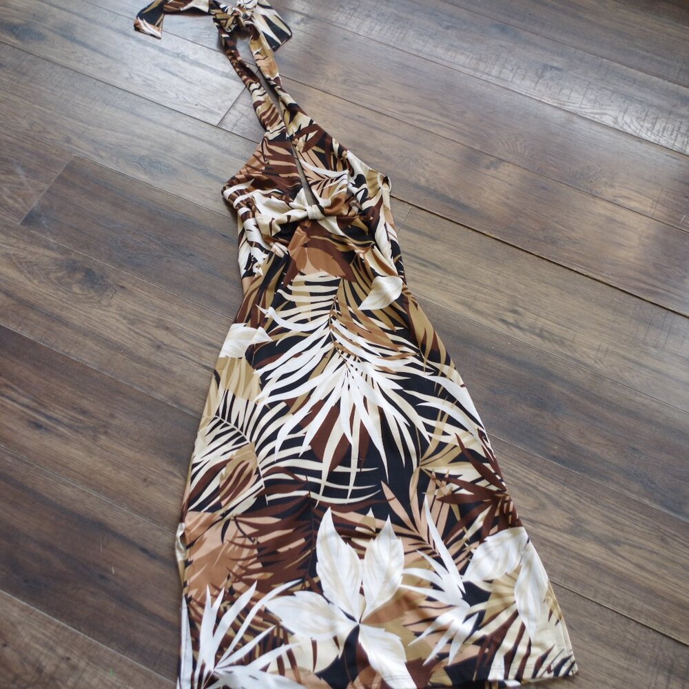 Vintage Palm Summer Dress